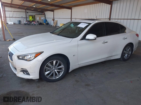 2015 Infiniti Q50 Premium with VIN JN1BV7AR2FM418211, listed as a IAAI auction lot 42626812 with 72,068 mi miles and . Bid and sale history available at DreamBid. Image 16.