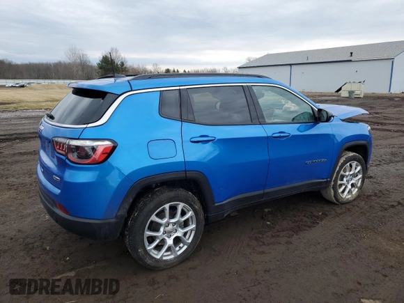 2023 Jeep Compass Latitude Lux с VIN 3C4NJDFN7PT504040, выставлен на аукционе Copart как лот 47479795 с пробегом 18 738 миль миль и На запчасти • Non repairable. История ставок и продаж доступна на DreamBid. Изображение 3.