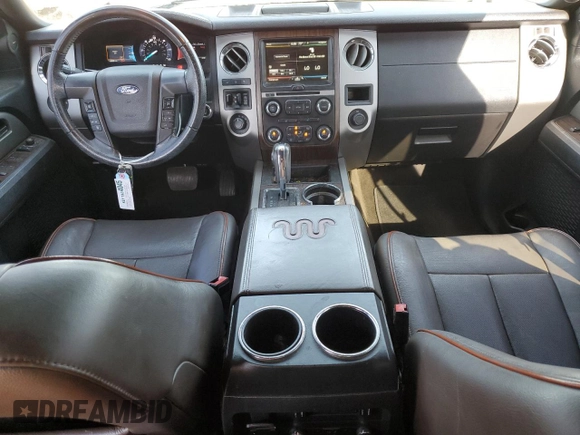 2015 Ford Expedition Max XLT with VIN 1FMJK1JT7FEF43088, listed as a Copart auction lot 64259455 with 135,522 mi miles and Salvage title. Bid and sale history available at DreamBid. Image 8.
