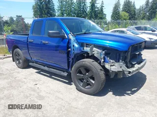 2018 Ram 1500 Express z VIN 1C6RR7FG9JS272506, wystawiony jako IAAI lot #42353164 z przebiegiem 85 751 mil mil oraz . Historia ofert i sprzedaży dostępna na DreamBid. Obrazek 1.