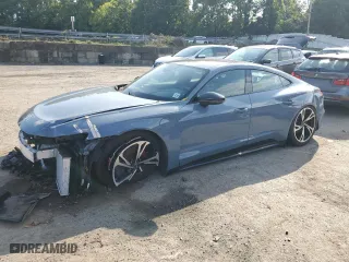 2022 Audi e-tron GT Premium Plus with VIN WAUCJBFW2N7004693, listed as a Copart auction lot 68906384 with NaN miles and Salvage Title. Bid and sale history available at carsss.com. Image 1.