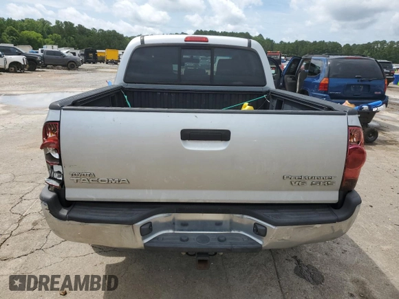 2008 Toyota Tacoma PreRunner with VIN 3TMJU62N08M062172, listed as a Copart auction lot 60508095 with 381,278 mi miles and Salvage title. Bid and sale history available at DreamBid. Image 6.