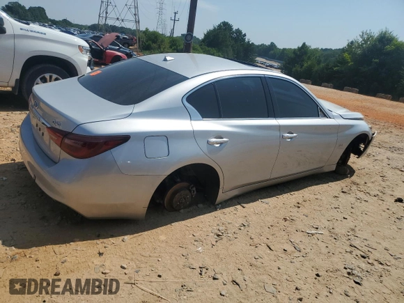 2018 Infiniti Q50 Luxe with VIN JN1EV7AP8JM363476, listed as a Copart auction lot 61403305 with Not provided miles and Salvage title. Bid and sale history available at DreamBid. Image 3.