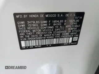 2015 Honda Fit EX-L with VIN 3HGGK5H86FM749960, listed as a Copart auction lot 49950685 with 113,199 mi miles and Salvage title. Bid and sale history available at DreamBid. Image 13.