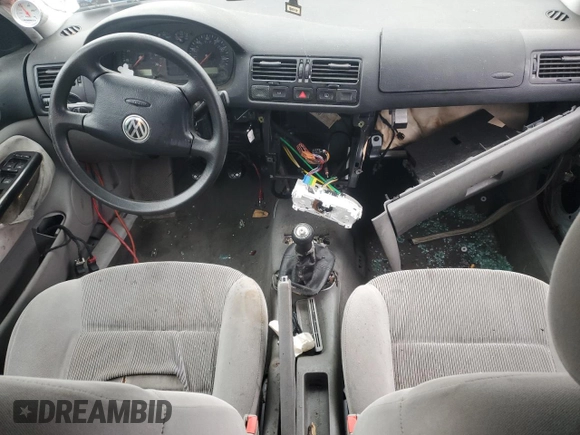 2001 Volkswagen Jetta with VIN 3VWSC29M21M021669, listed as a Copart auction lot 44366895 with Not provided miles and Salvage title. Bid and sale history available at DreamBid. Image 8.