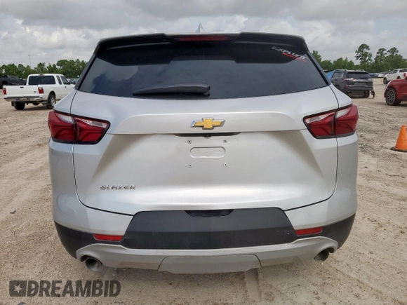 2020 Chevrolet Blazer LT with VIN 3GNKBCRSXLS593458, listed as a Copart auction lot 63774995 with 67,101 mi miles and Salvage title. Bid and sale history available at DreamBid. Image 6.