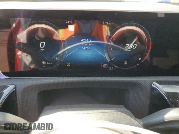 2020 Mercedes-Benz CLA 250 with VIN W1K5J4HB6LN086900, listed as a Copart auction lot 77481693 with 54,262 mi miles and . Bid and sale history available at DreamBid. Image 9.