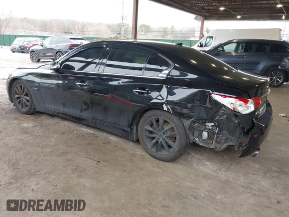 2016 Infiniti Q50 2.0t Premium with VIN JN1CV7AR5GM251834, listed as a IAAI auction lot 41886327 with 115,414 mi miles. Bid and sale history available at carsss.com. Image 3.
