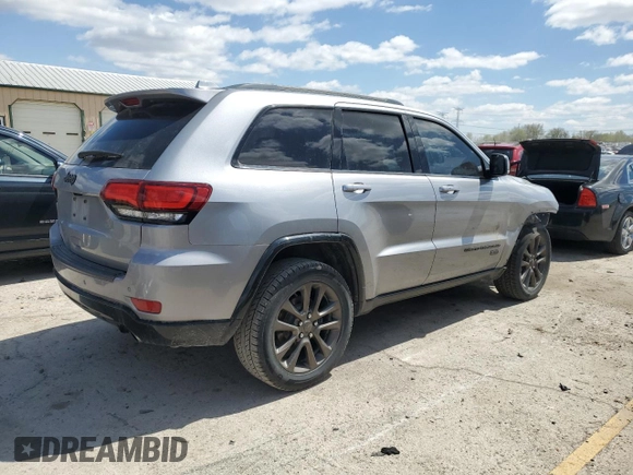2016 Jeep Grand Cherokee Limited 75th Anniversary with VIN 1C4RJFBG2GC344181, listed as a Copart auction lot 53053525 with 138,726 mi miles and Salvage Title. Bid and sale history available at DreamBid. Image 3.