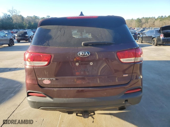2017 Kia Sorento LX with VIN 5XYPG4A30HG237569, listed as a Copart auction lot 47182575 with 248,902 mi miles and Salvage Title. Bid and sale history available at carsss.com. Image 6.