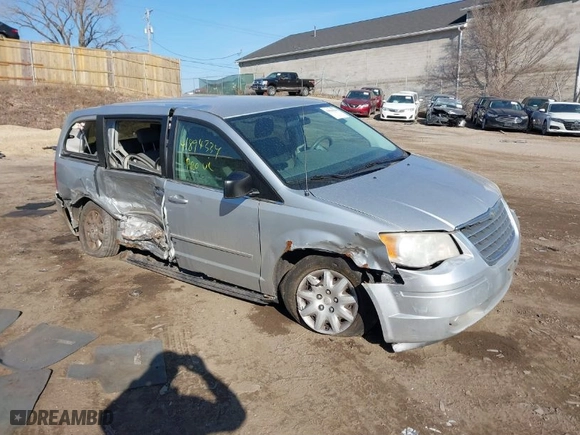 2010 Chrysler Town & Country LX with VIN 2A4RR4DE3AR214489, listed as a IAAI auction lot 41894334 with 255,439 mi miles. Bid and sale history available at carsss.com. Image 1.