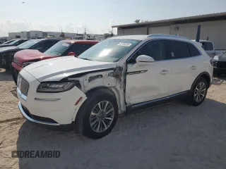 2021 Lincoln Nautilus Standard with VIN 2LMPJ6J94MBL00592, listed as a Copart auction lot 43755635 with 35,168 mi miles and Salvage title. Bid and sale history available at DreamBid. Image 1.