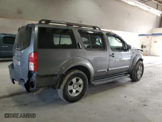 2006 Nissan Pathfinder SE with VIN 5N1AR18U46C649861, listed as a Copart auction lot 45912435 with 337,708 mi miles and Salvage Title. Bid and sale history available at carsss.com. Image 3.