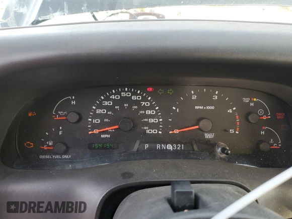 2003 Ford Super Duty F-250 XL with VIN 1FTNW20P63ED04454, listed as a Copart auction lot 86355444 with 154,194 mi miles and Salvage Title. Bid and sale history available at carsss.com. Image 9.