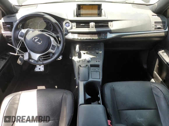 2012 Lexus CT 200h with VIN JTHKD5BH4C2076924, listed as a Copart auction lot 61506265 with 122,347 mi miles and Salvage title. Bid and sale history available at DreamBid. Image 8.