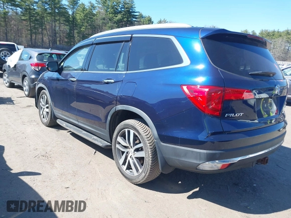 2017 Honda Pilot Touring with VIN 5FNYF6H98HB020341, listed as a IAAI auction lot 42037156 with 73,511 mi miles and . Bid and sale history available at DreamBid. Image 3.