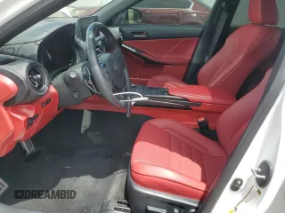 2024 Lexus IS 350 F Sport with VIN JTHGZ1B29R5073827, listed as a Copart auction lot 55848125 with 10,455 mi miles and Salvage title. Bid and sale history available at DreamBid. Image 7.