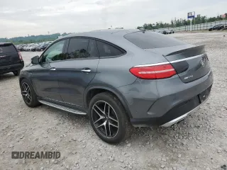 2018 Mercedes-Benz GLE 43 AMG with VIN 4JGED6EB4JA124920, listed as a Copart auction lot 58635785 with 64,203 mi miles and Salvage title. Bid and sale history available at DreamBid. Image 2.