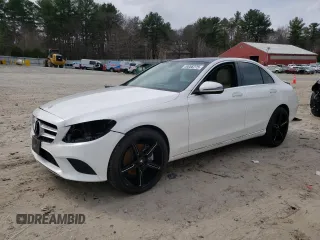 2021 Mercedes-Benz C 300 with VIN W1KWF8EB3MR635559, listed as a Copart auction lot 49066275 with 19,447 mi miles and Salvage Title. Bid and sale history available at carsss.com. Image 1.