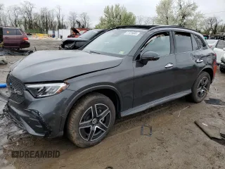 2025 Mercedes-Benz GLC 300 z VIN W1NKM4HB7SF260981, wystawiony jako Copart lot #59873245 z przebiegiem 4 881 mil mil oraz Szkoda całkowita • Salvage title. Historia ofert i sprzedaży dostępna na DreamBid. Obrazek 1.