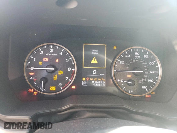 2022 Subaru Outback Wilderness with VIN 4S4BTGUD1N3190821, listed as a Copart auction lot 50835065 with 43,257 mi miles and Salvage Title. Bid and sale history available at DreamBid. Image 9.