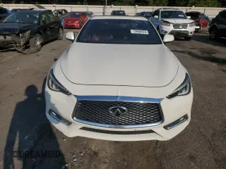 2017 Infiniti Q60 Red Sport 400 with VIN JN1FV7EK4HM611090, listed as a Copart auction lot 75608424 with 96,326 mi miles and Salvage title. Bid and sale history available at DreamBid. Image 5.