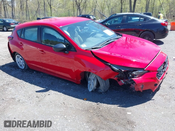 2024 Subaru Impreza with VIN JF1GUABC9R8873735, listed as a IAAI auction lot 42147090 with 2,460 mi miles and . Bid and sale history available at DreamBid. Image 1.