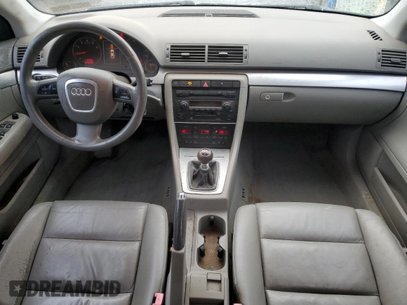 2005 Audi A4 2.0T with VIN WAUAF68E75A448109, listed as a Copart auction lot 83555214 with 252,242 mi miles and Salvage Title. Bid and sale history available at carsss.com. Image 8.