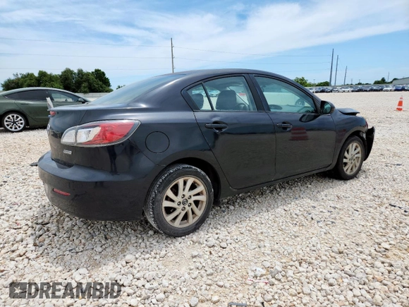 2013 Mazda 3 i Touring with VIN JM1BL1V79D1801389, listed as a Copart auction lot 60032105 with 123,384 mi miles and Salvage title. Bid and sale history available at DreamBid. Image 3.