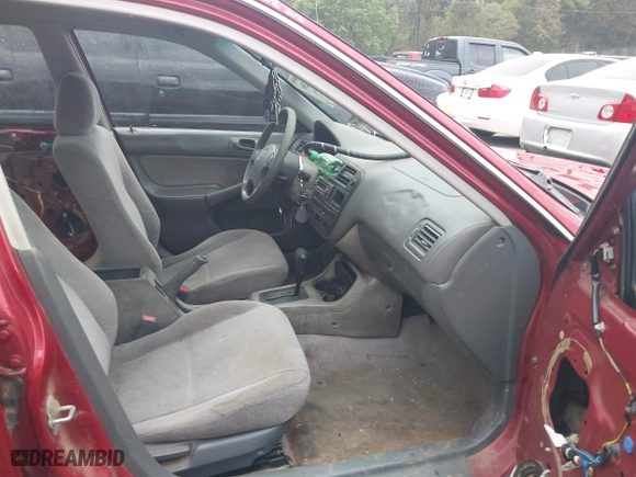 1997 Honda Civic LX "O" w/Air with VIN 1HGEJ6672VL019621, listed as a IAAI auction lot 42081226 with 194,957 mi miles. Bid and sale history available at carsss.com. Image 5.