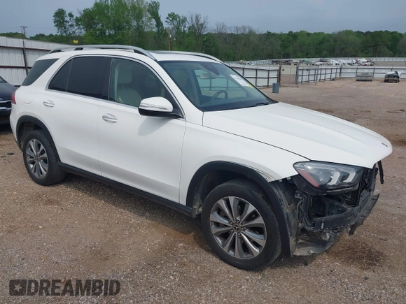 2020 Mercedes-Benz GLE 350 with VIN 4JGFB4KB3LA083931, listed as a IAAI auction lot 41938360 with 127,448 mi miles and . Bid and sale history available at DreamBid. Image 1.