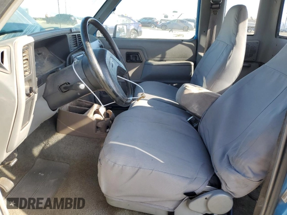 1992 Ford Ranger with VIN 1FTCR14X9NPA40821, listed as a Copart auction lot 53083745 with 63,198 mi miles and Salvage title. Bid and sale history available at DreamBid. Image 7.