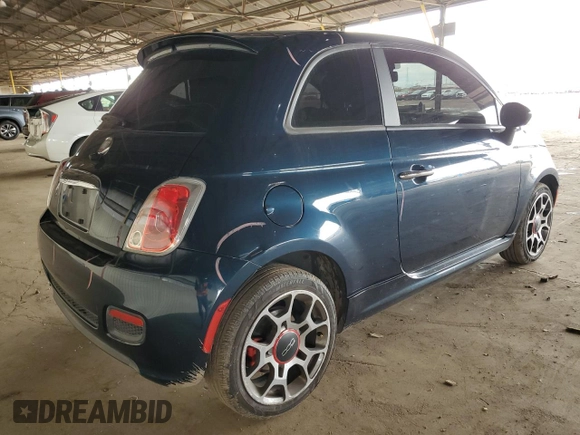 2013 FIAT 500 Sport with VIN 3C3CFFBR8DT514587, listed as a Copart auction lot 49276955 with 68,301 mi miles and Salvage Title. Bid and sale history available at carsss.com. Image 3.