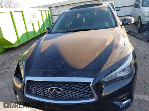 2019 Infiniti Q50 3.0t LUXE with VIN JN1EV7AP7KM518181, listed as a IAAI auction lot 41355248 with 161,514 mi miles. Bid and sale history available at carsss.com. Image 13.