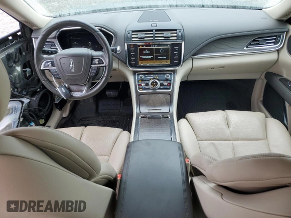 2017 Lincoln Continental Select with VIN 1LN6L9SK5H5607316, listed as a Copart auction lot 74015944 with 52,291 mi miles and Salvage Title. Bid and sale history available at carsss.com. Image 8.