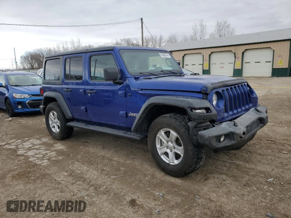 2018 Jeep Wrangler Unlimited Sport z VIN 1C4HJXDN3JW332396, wystawiony jako Copart lot #50386745 z przebiegiem 113 743 mil mil oraz Szkoda całkowita • Salvage title. Historia ofert i sprzedaży dostępna na DreamBid. Obrazek 4.