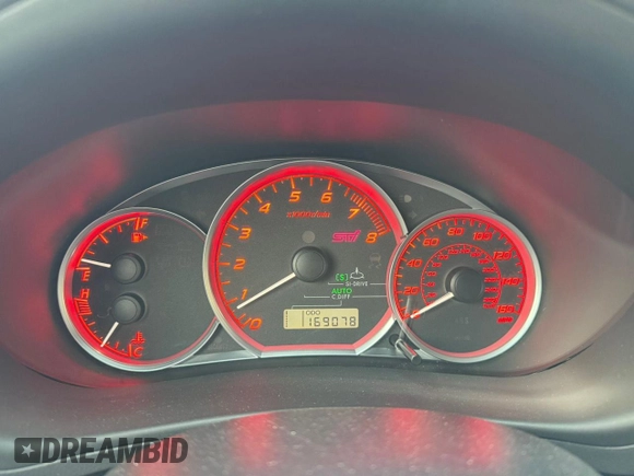 2009 Subaru WRX STI with VIN JF1GR89619L824570, listed as a Copart auction lot 65481115 with 169,078 mi miles and Clean title. Bid and sale history available at DreamBid. Image 8.