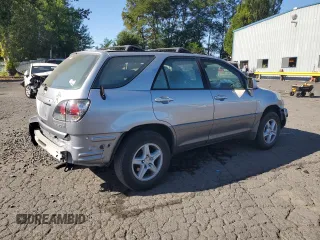 2002 Lexus RX 300 with VIN JTJHF10U220263729, listed as a Copart auction lot 65987344 with 189,057 mi miles and Salvage Title. Bid and sale history available at carsss.com. Image 3.