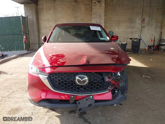 2022 Mazda CX-5 2.5 S Premium Package with VIN JM3KFBDM7N0537947, listed as a IAAI auction lot 41195784 with NaN miles. Bid and sale history available at carsss.com. Image 12.