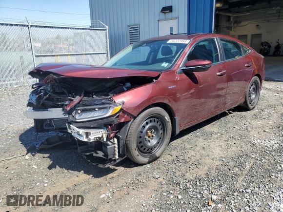 2019 Honda Insight Touring with VIN 19XZE4F71KE400826, listed as a Copart auction lot 56222994 with Not Provided miles and Salvage Title. Bid and sale history available at carsss.com. Image 1.