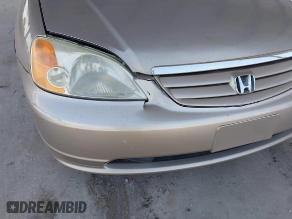 2002 Honda Civic LX with VIN 1HGES16502L027114, listed as a IAAI auction lot 42189609 with 200,417 mi miles and . Bid and sale history available at DreamBid. Image 6.