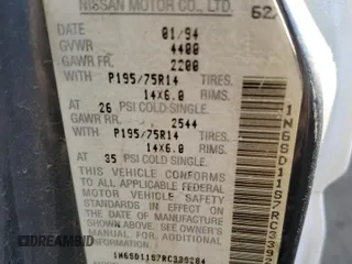 1994 Nissan Frontier with VIN 1N6SD11S7RC339284, listed as a Copart auction lot 84567694 with 153,851 mi miles and Clean title. Bid and sale history available at DreamBid. Image 12.