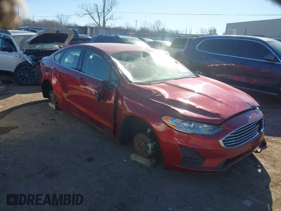 2019 Ford Fusion Hybrid SE with VIN 3FA6P0LU5KR189838, listed as a IAAI auction lot 41407401 with 134,834 mi miles. Bid and sale history available at carsss.com. Image 1.
