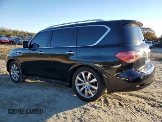 2012 Infiniti QX56 7-passenger with VIN JN8AZ2NE5C9021604, listed as a Copart auction lot 80391754 with 169,913 mi miles and Clean Title. Bid and sale history available at carsss.com. Image 2.