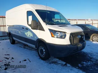 2023 Ford Transit Cargo with VIN 1FTBR1C81PKA63841, listed as a IAAI auction lot 41582275 with 33,915 mi miles and . Bid and sale history available at DreamBid. Image 1.