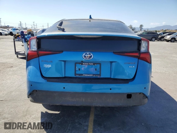 2022 Toyota Prius L Eco with VIN JTDKAMFU0N3157329, listed as a Copart auction lot 57233685 with 105,206 mi miles and Salvage Title. Bid and sale history available at DreamBid. Image 6.