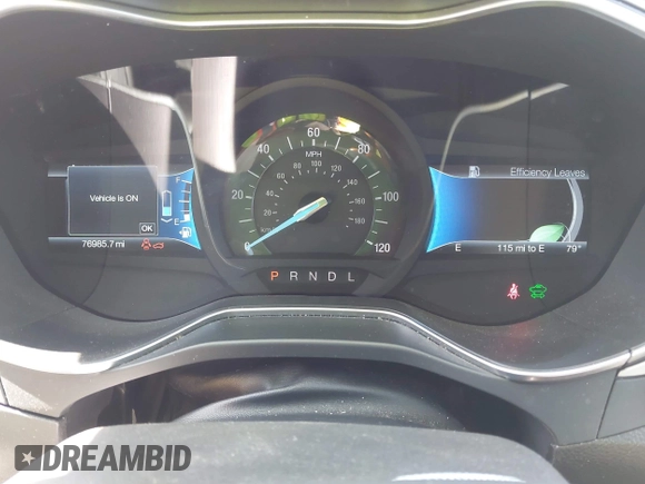 2015 Ford Fusion SE Hybrid with VIN 3FA6P0LUXFR296373, listed as a IAAI auction lot 42600980 with 76,985 mi miles and . Bid and sale history available at DreamBid. Image 7.