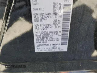 2014 Infiniti QX60 with VIN 5N1AL0MM6EC510069, listed as a Copart auction lot 53348075 with 132,356 mi miles and Salvage Title. Bid and sale history available at carsss.com. Image 13.