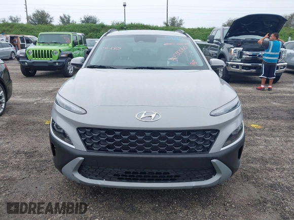2022 Hyundai Kona SEL with VIN KM8K32AB6NU766385, listed as a IAAI auction lot 40500060 with 18,914 mi miles and . Bid and sale history available at DreamBid. Image 6.