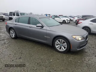 2012 BMW 7 Series 740Li with VIN WBAKB4C58CC576436, listed as a Copart auction lot 41396655 with 117,605 mi miles and Salvage title. Bid and sale history available at DreamBid. Image 4.